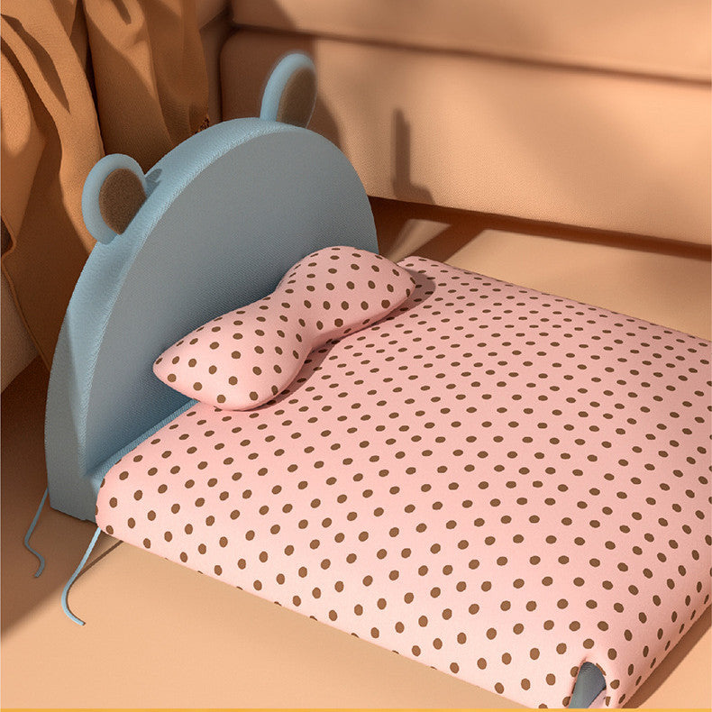 Cama Acolchada de Peluche y Algodon para Gato Perro Mascota