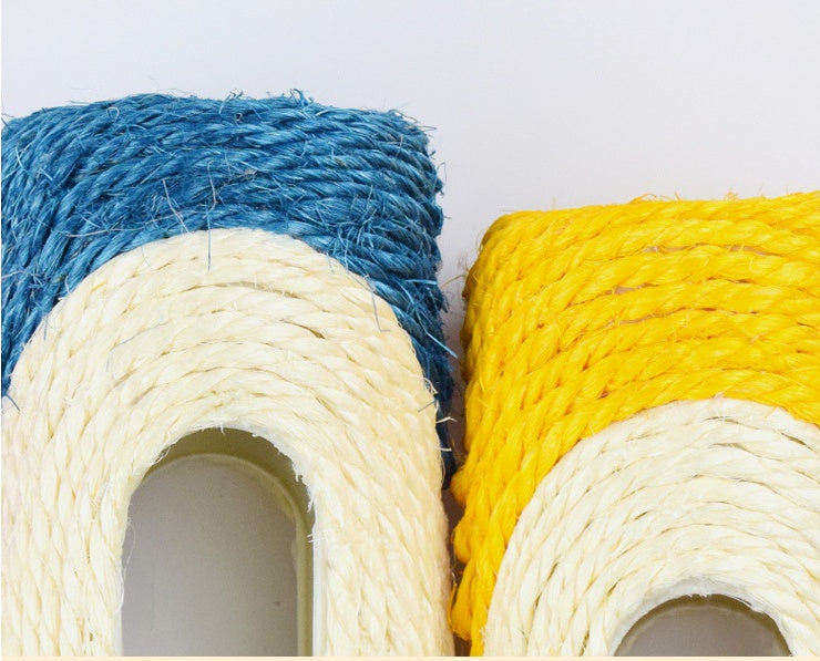 Tambor Largo de Sisal  Tres Bolas para Gato