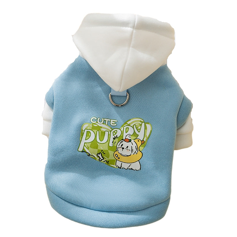 Sudadera con Capucha y Estampado para Perro Mascota ideal Otoño Invierno