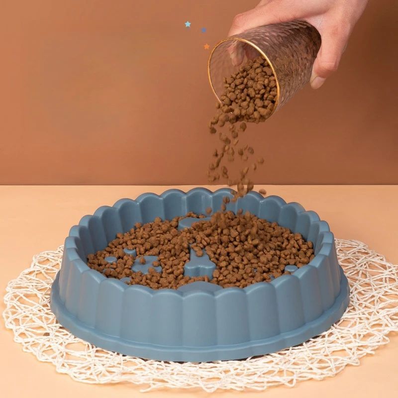 Cuenco de Comida de Alimentacion Lenta Antiasfixia para Perro Gato