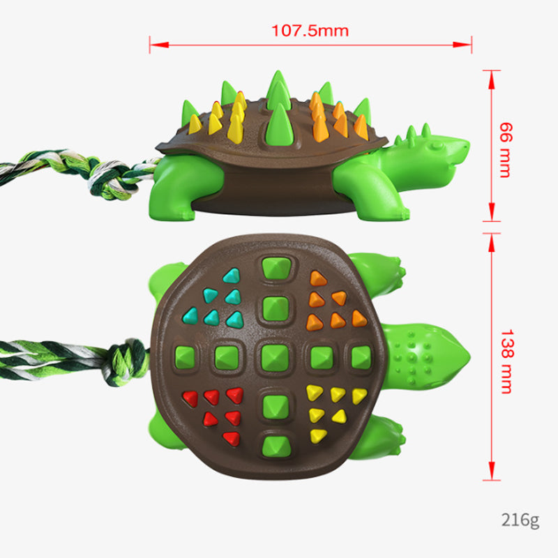 Juguete Interactivo Masticable Limpiador de Dientes de Caucho Natural para Perro Mascota