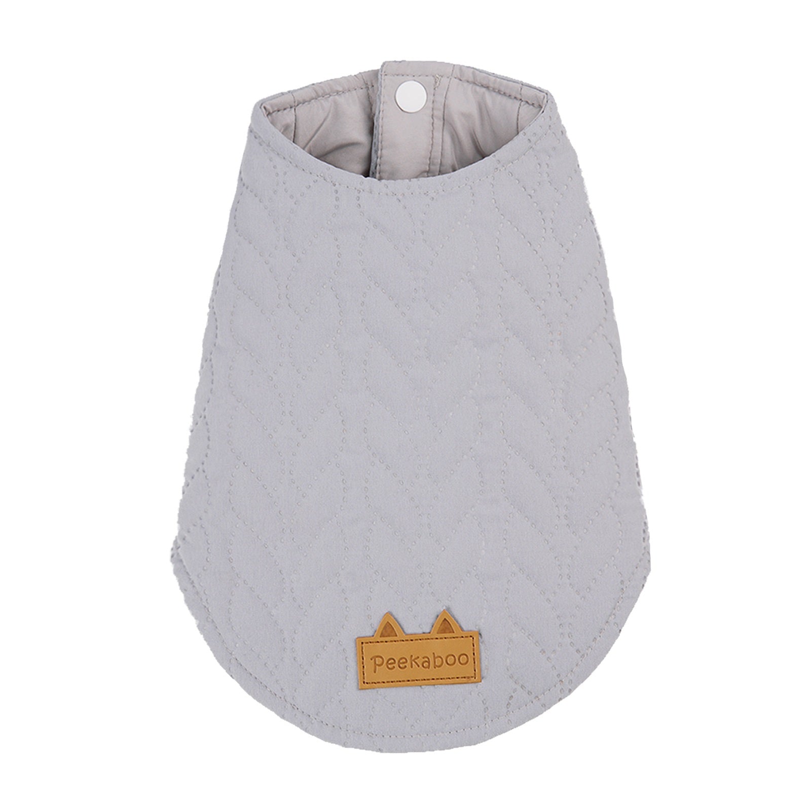 Conjunto para Perro Mascota de Algodón Acolchado con Botones de Jacquard Cálido para Otoño e Invierno