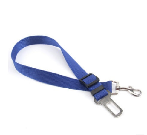 Cinturón de seguridad para perro en coche color azul ajustable