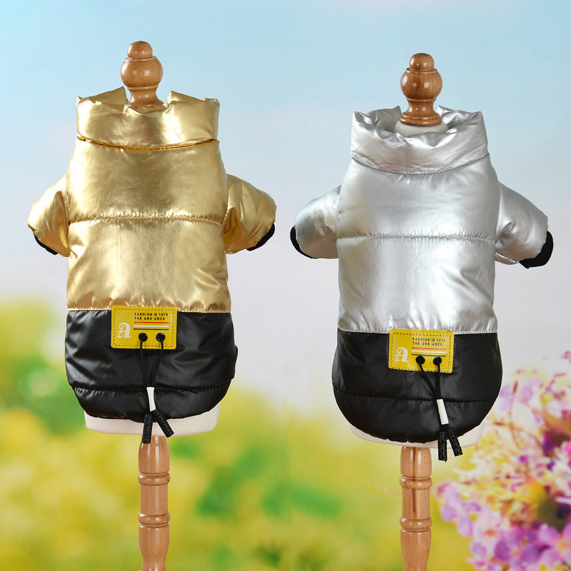 Chaqueta de Abrigo Brillante Ropa Perro Mascota