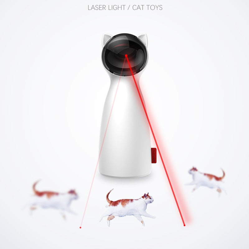 Juguete Creativo con Láser LED para Gato, Divertido y Automático.