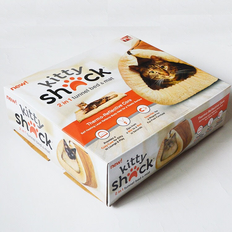 2 en 1 Estera y Tunel para Gato con Núcleo Termoreflectante