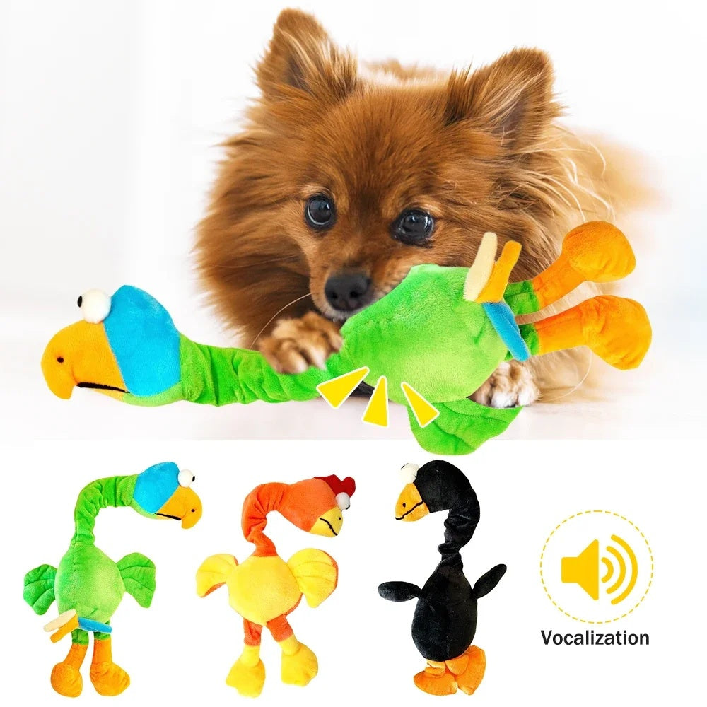 Juguete Peluche Masticable con Sonido para Perro