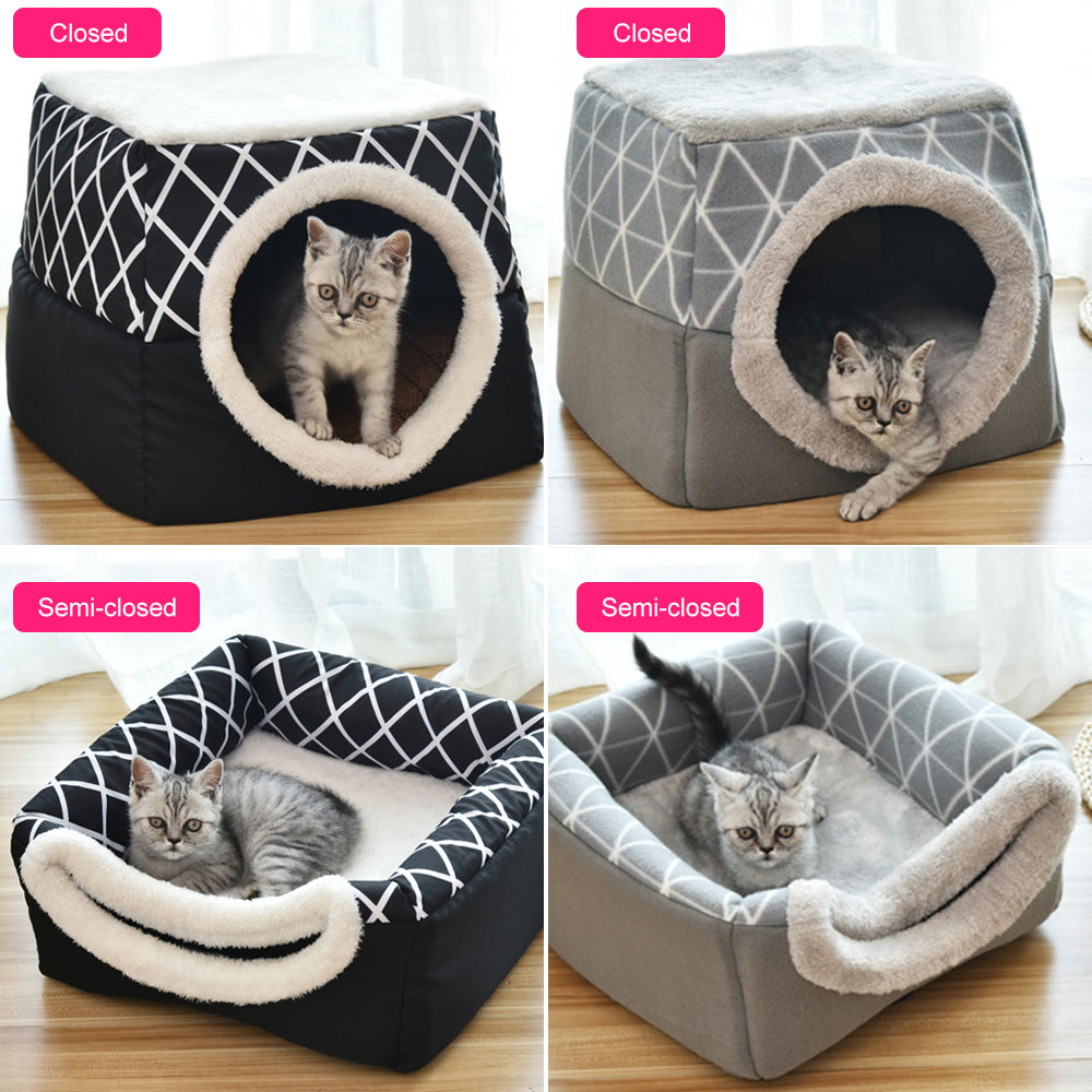 Cama Cerrada y de Nido 2 en 1  para Gato