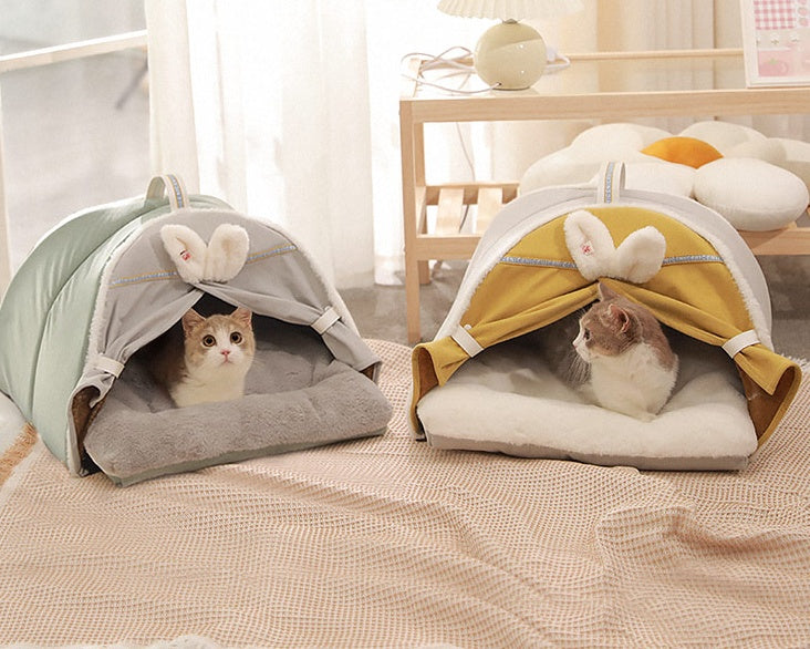 Casa para Gatos Cuatro Estaciones Cálido Cerrado