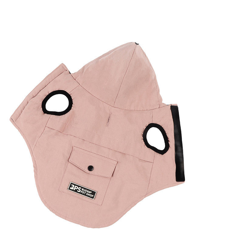 Chaqueta de Terciopelo para Perro con Capucha sin Mangas para Otoño e Invierno