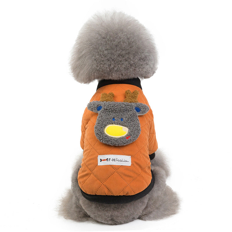 Ropa para Perro Mascota Chaqueta Acolchada de Otoño Invierno