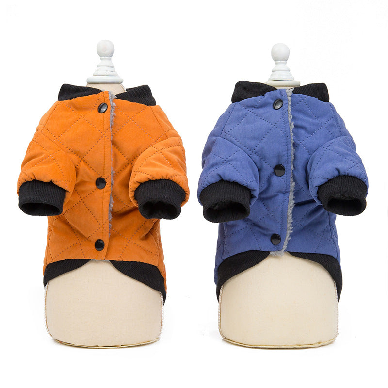 Ropa para Perro Mascota Chaqueta Acolchada de Otoño Invierno