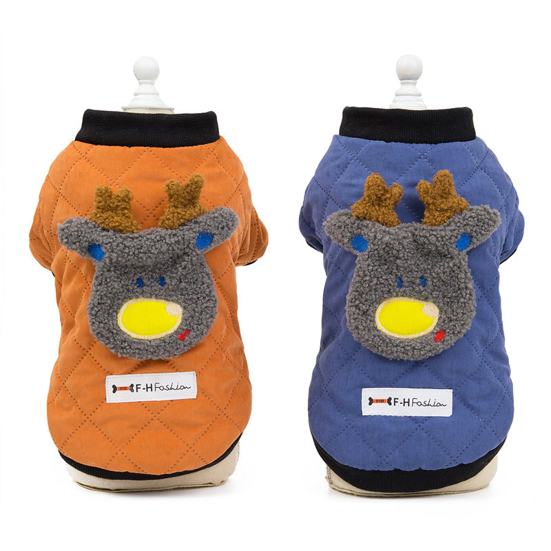 Ropa para Perro Mascota Chaqueta Acolchada de Otoño Invierno