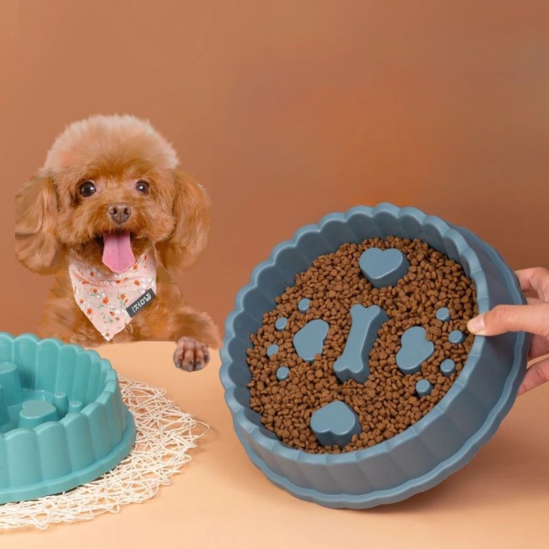 Cuenco de Comida de Alimentacion Lenta Antiasfixia para Perro Gato