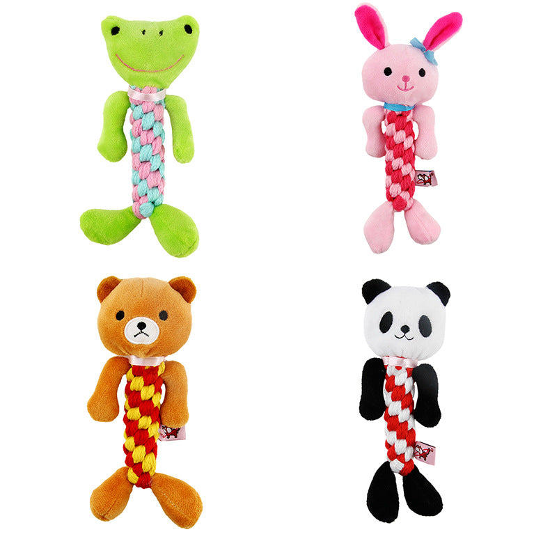 Juguete Peluche para Perro Mascota Animales Colorido Multicolor Entrenamiento Resistencia a Mordeduras