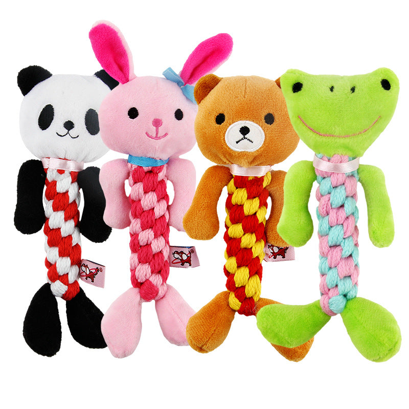 Juguete Peluche para Perro Mascota Animales Colorido Multicolor Entrenamiento Resistencia a Mordeduras
