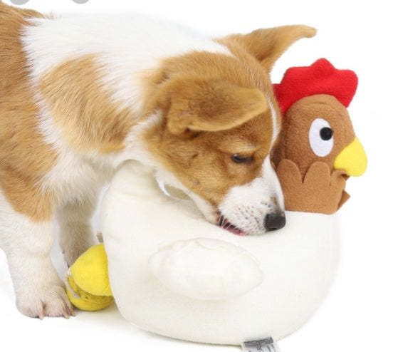 Juguete Gallina Peluche para Perros Olfateadores Rompecabezas