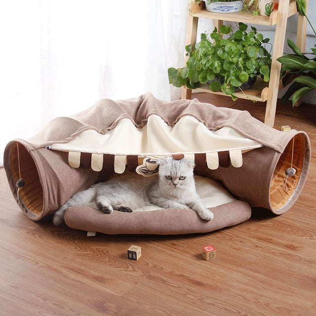 Túnel Interactivo Parque de Juegos para Gato