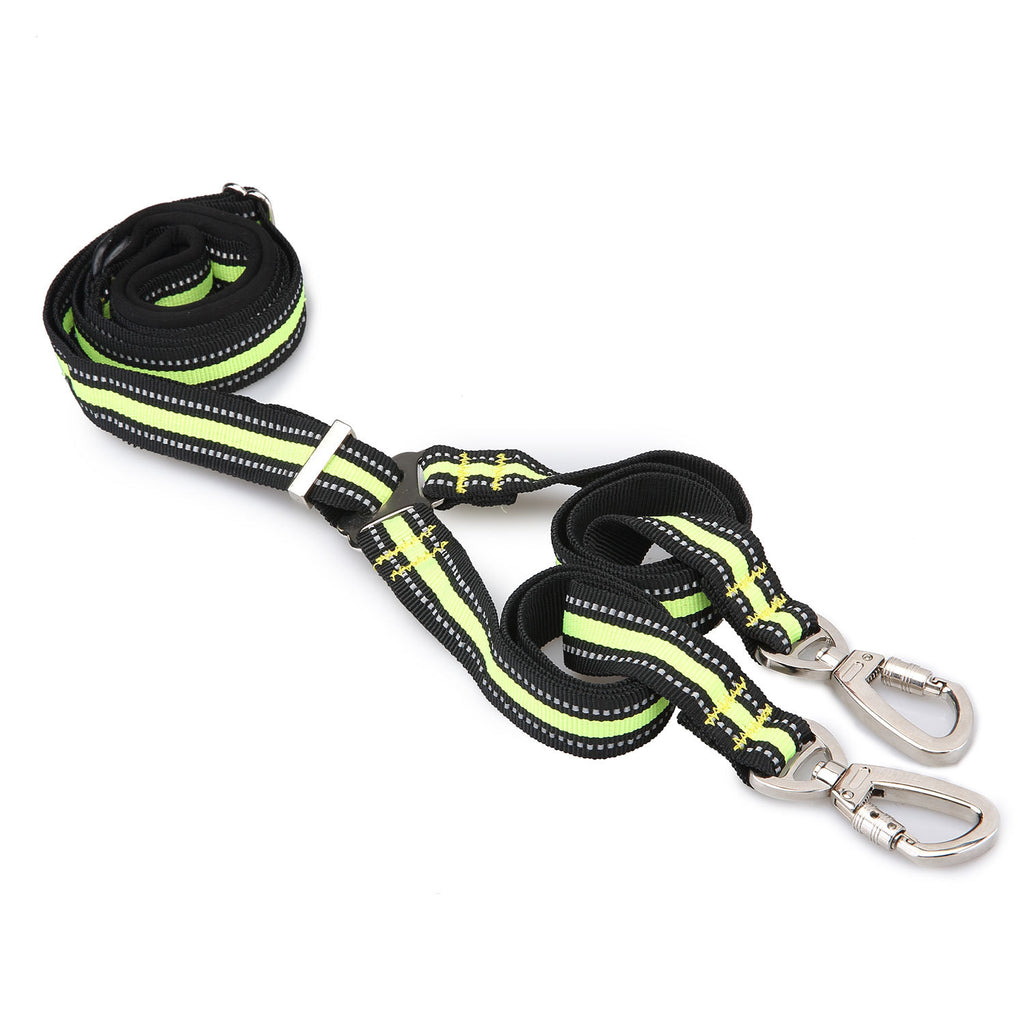 Correa Doble para Mascota Ajustable Reflectante