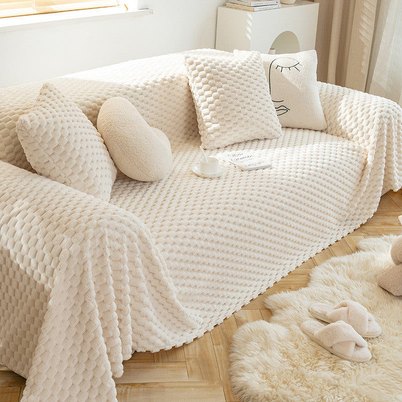 Funda de Sofa para Invierno Antiarañazos de Felpa para Gato Perro Mascota