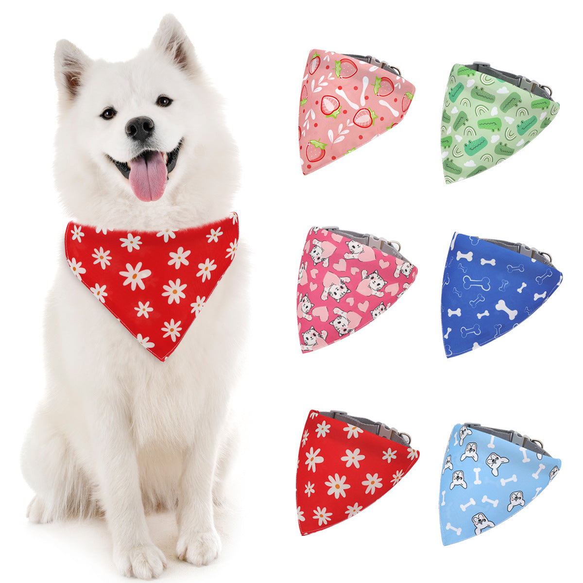 Pañuelo de Cuello Bandana para Perro Gato
