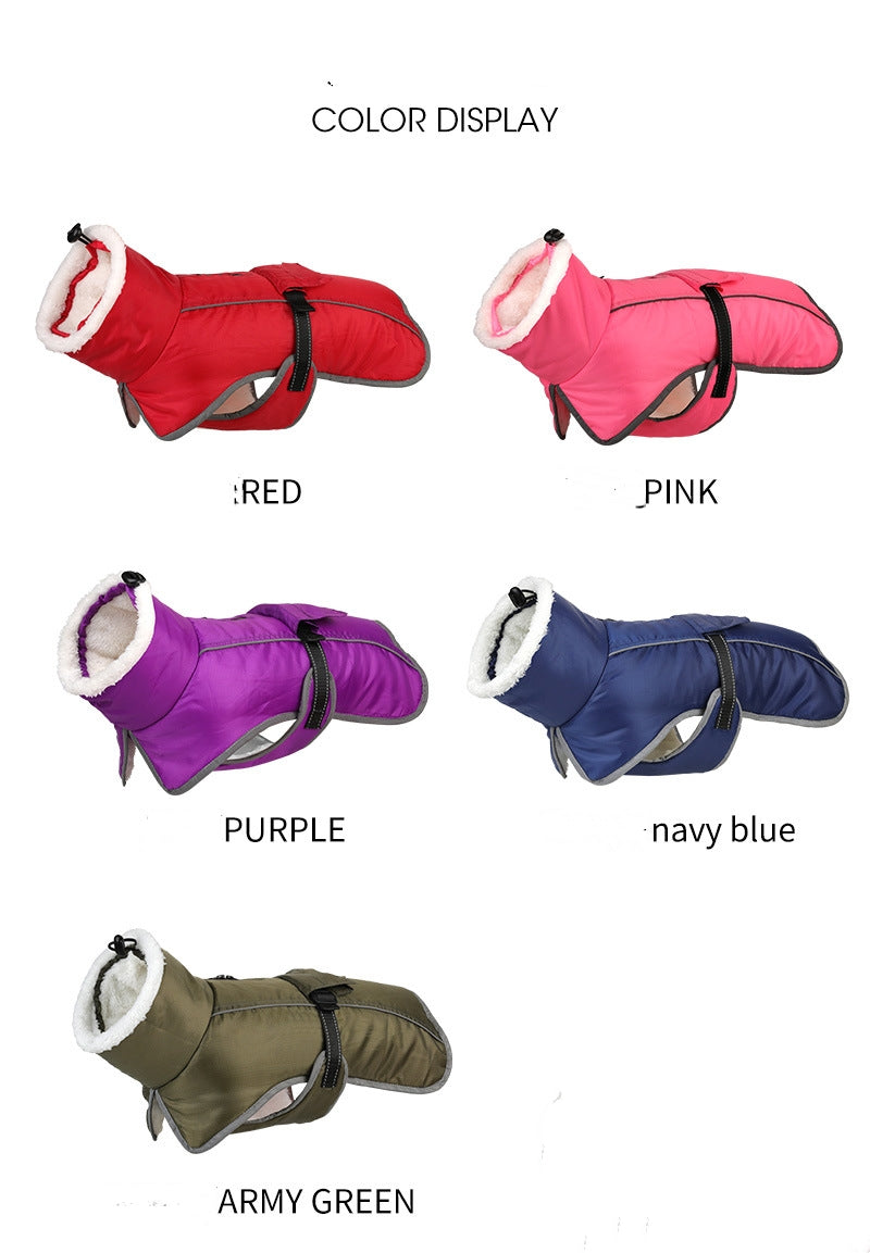Abrigo Acolchado de Algodón para Perro Mascota Invierno,