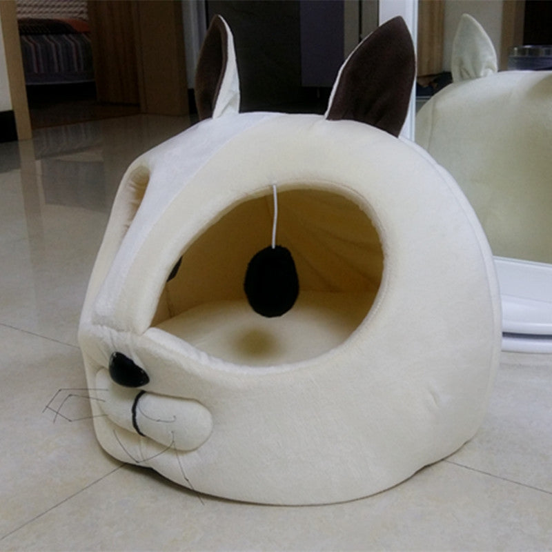 Cama para Gato Mascota Forma Cabeza Gato