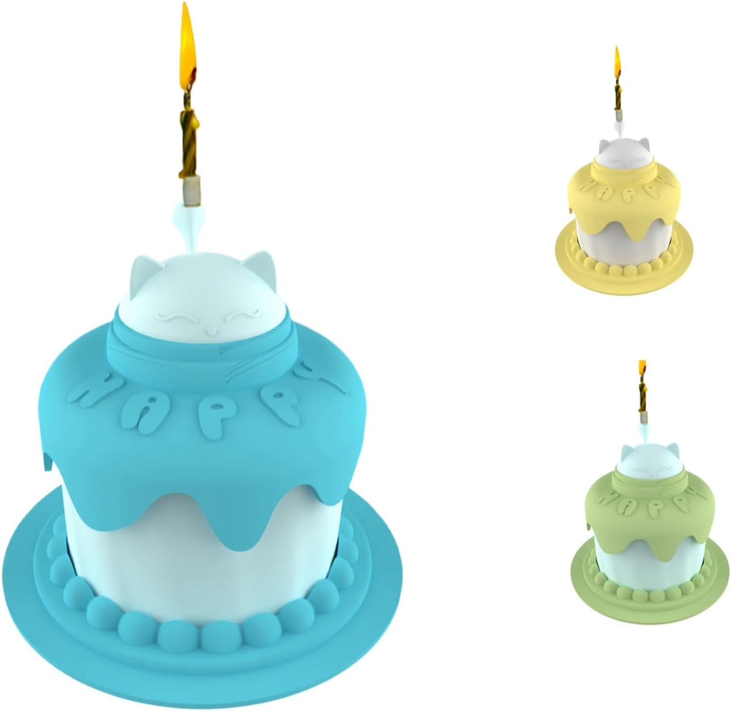 Tazón Multifuncional para Gato Forma Pastel de Cumpleaños
