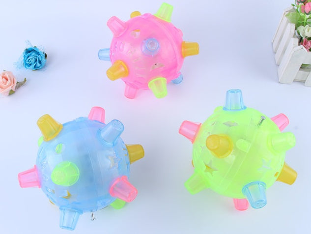 Pelota Bailarina con Luces Multicolor para Perro