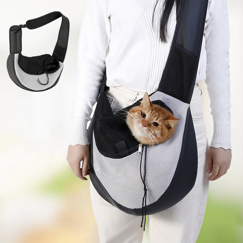 Mochila Bolsa Transporte Cruzada para Gato Perro Mascota
