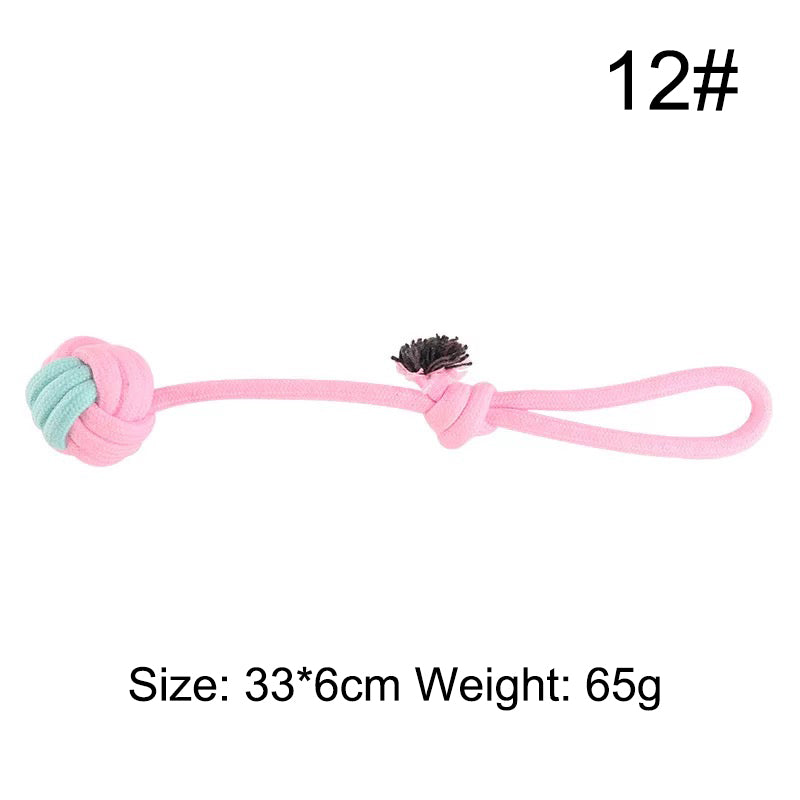 Juguete  Perro Mascota de Cuerda Trenzada de Algodón Resistente a Mordeduras.