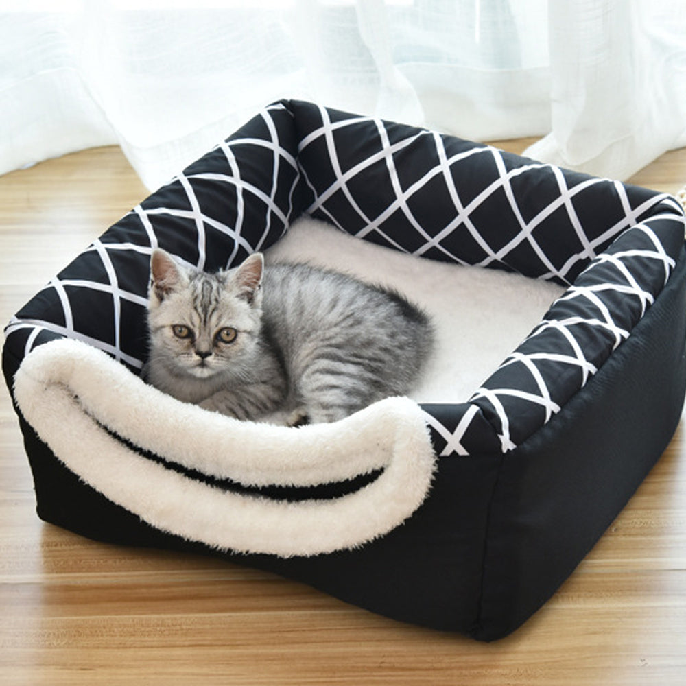 Cama Cerrada y de Nido 2 en 1  para Gato