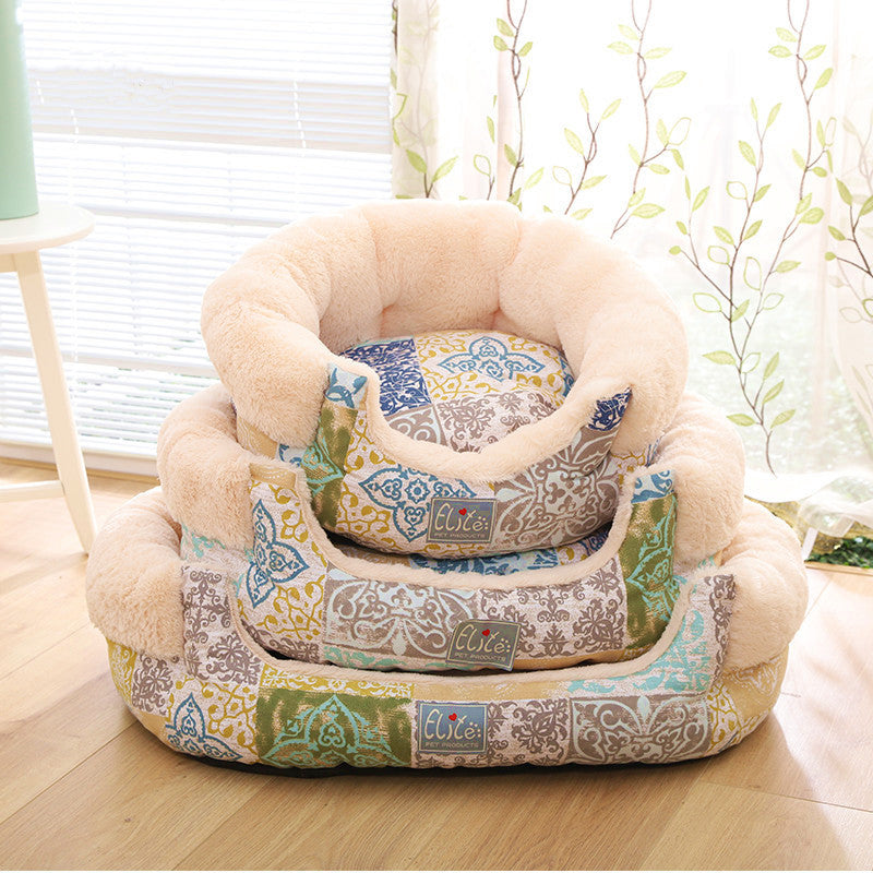 Cama Premium Desmontable y Lavable para Perro Gato Mascotas