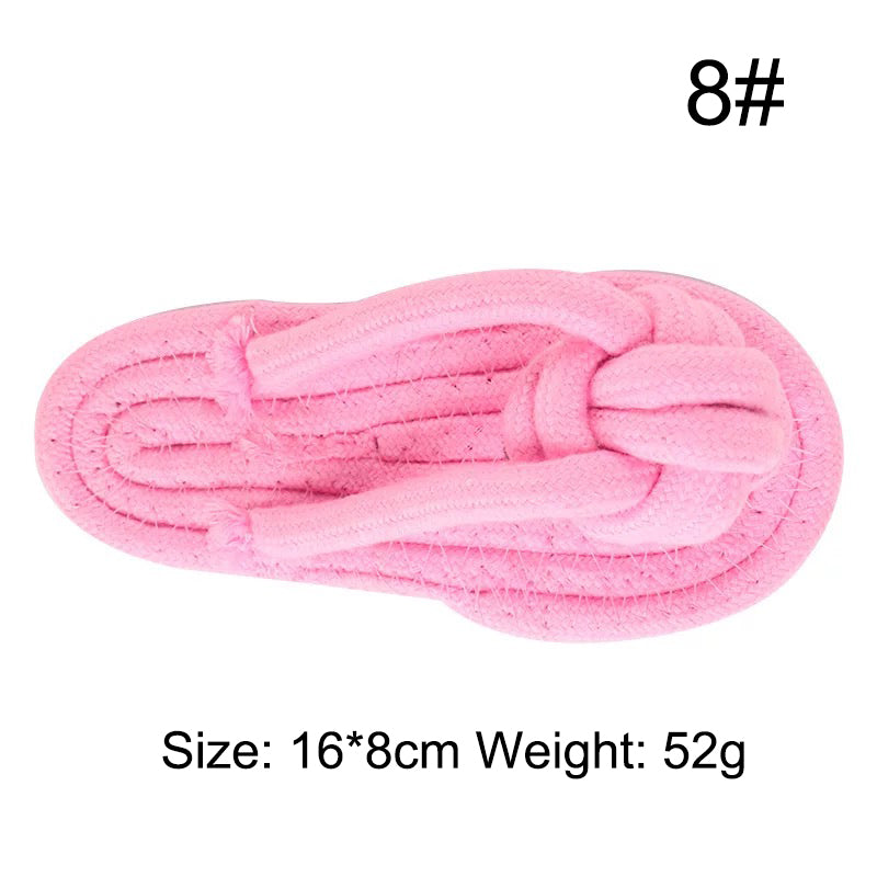 Juguete  Perro Mascota de Cuerda Trenzada de Algodón Resistente a Mordeduras.