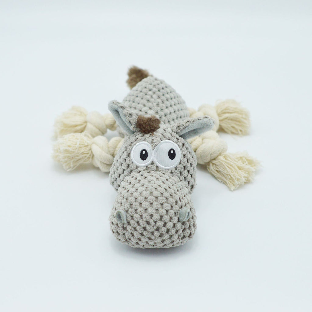 Juguete Peluche para Perro Mascota con Sonido de Rebuzno de Burro