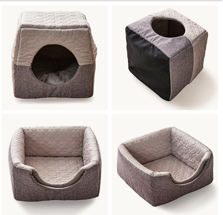 Cama Nido Doble Uso para Gato Mascotas