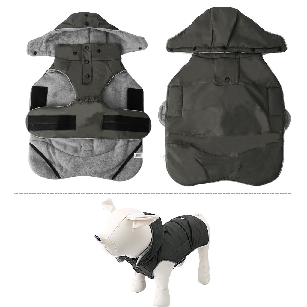 Chaqueta de Algodón Impermeable con Capucha para perro Mascotas