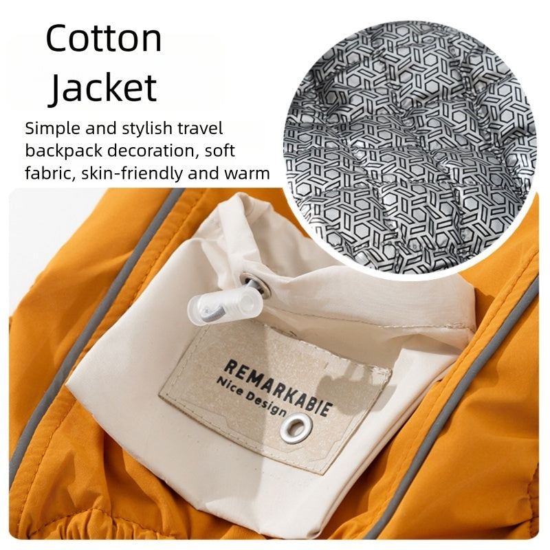 Chaqueta Elegante y LLamativa de Algodón con Bolsillo para Perro Mascota