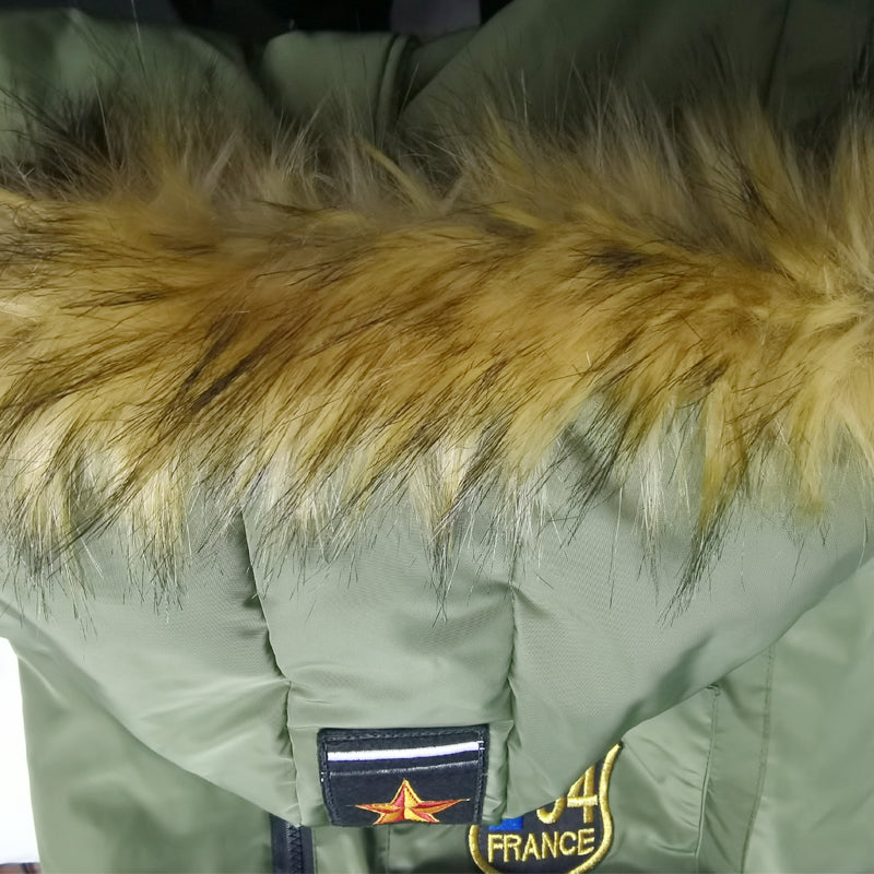 Ropa Chaqueta Gruesa de Plumón con Capucha para Perro Otoño e Invierno