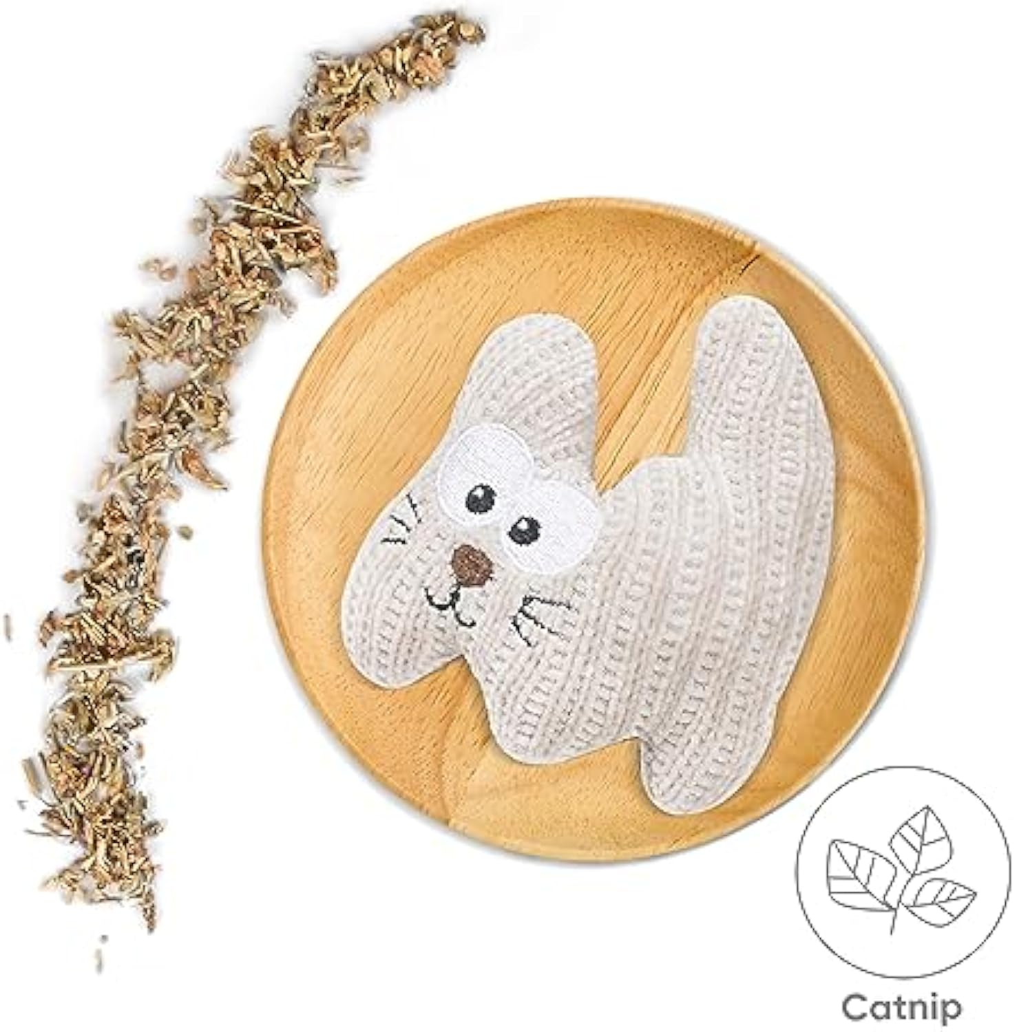 Juguete Peluche Masticable de Hierba Gatera y Sonido para Gato.