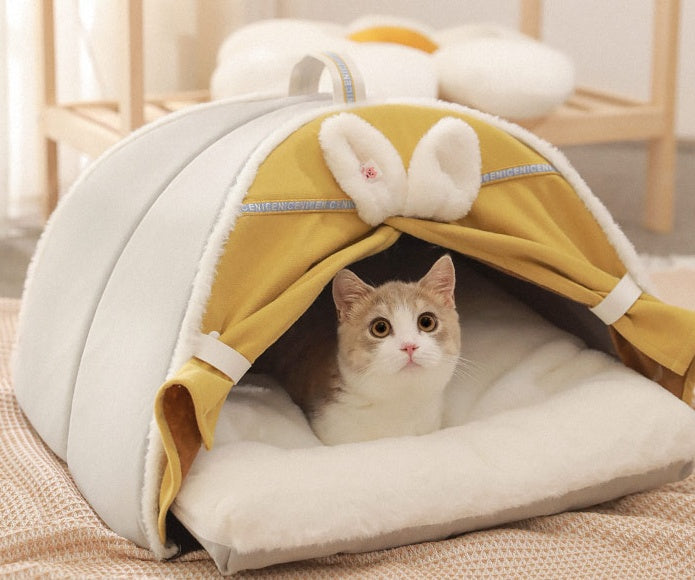 Casa para Gatos Cuatro Estaciones Cálido Cerrado