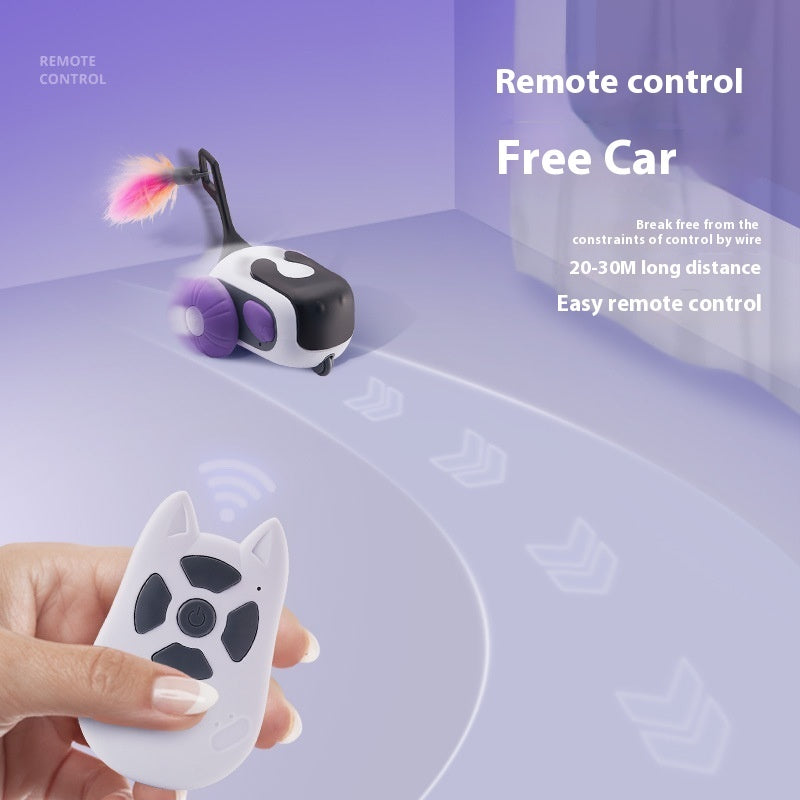 Juguete Coche Eléctrico para Gato con Control Remoto Diversion Asegurada