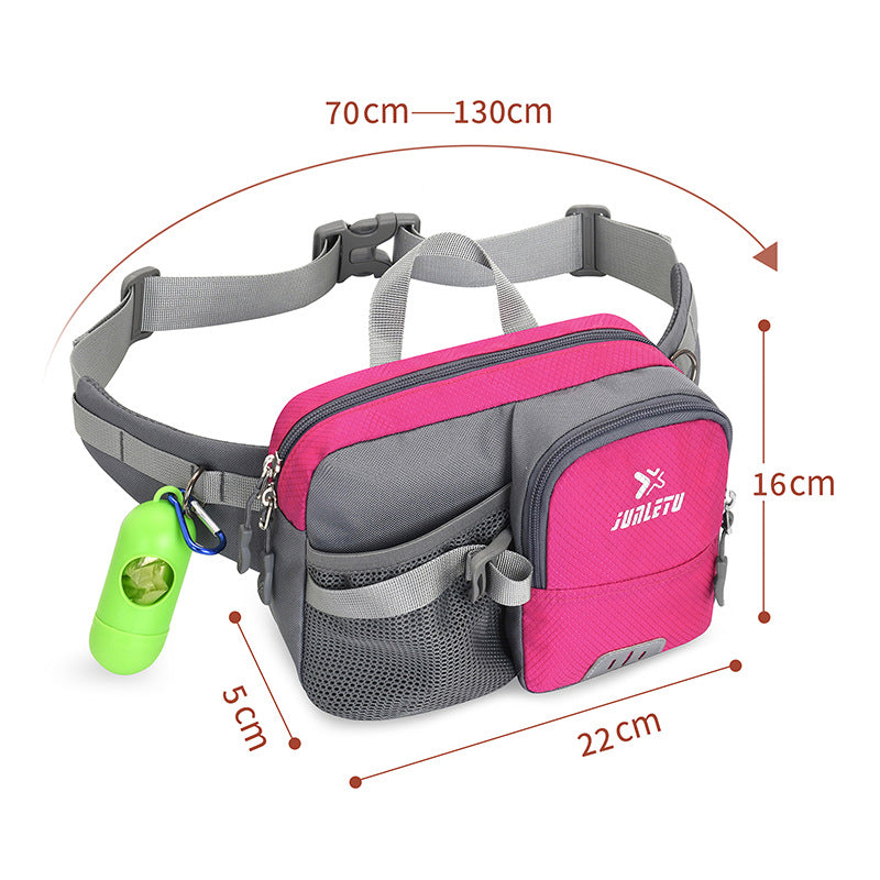 Cinturón con Bolsa y Correa Antitirones para Perro Mascota