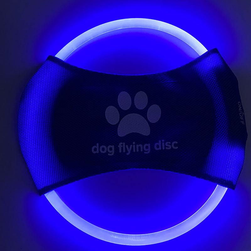 Disco Volador para Perro con Luz LED Brillante, Juguete Interactivo de Entrenamiento.