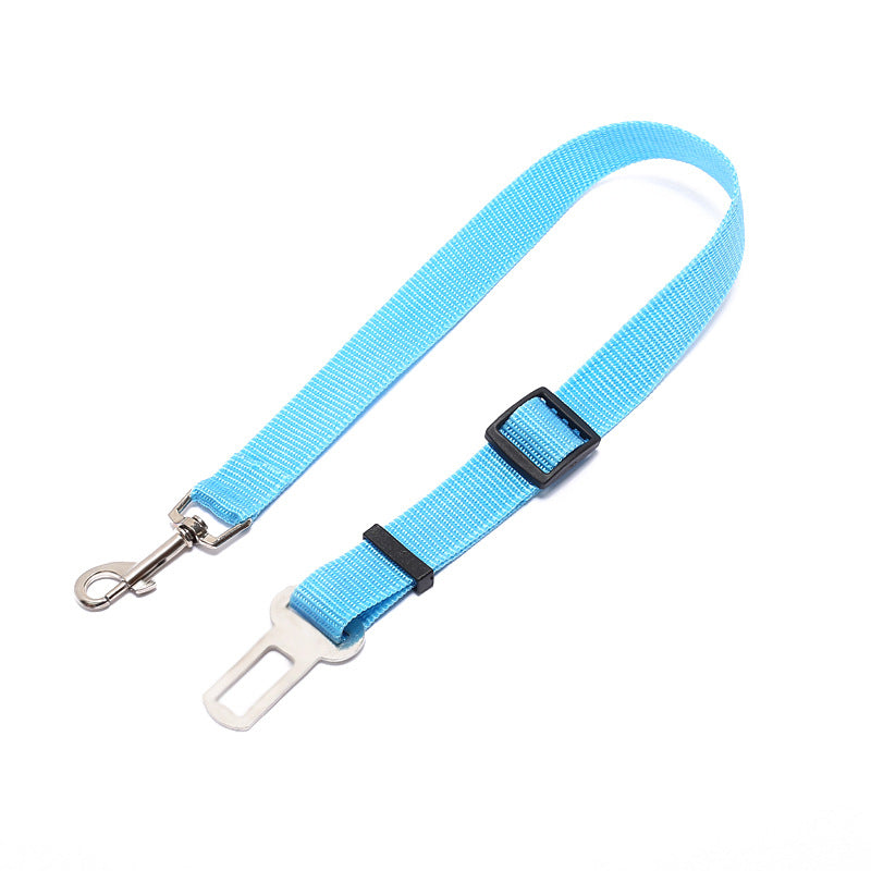 Cinturón de seguridad para perro en coche color azul claro ajustable