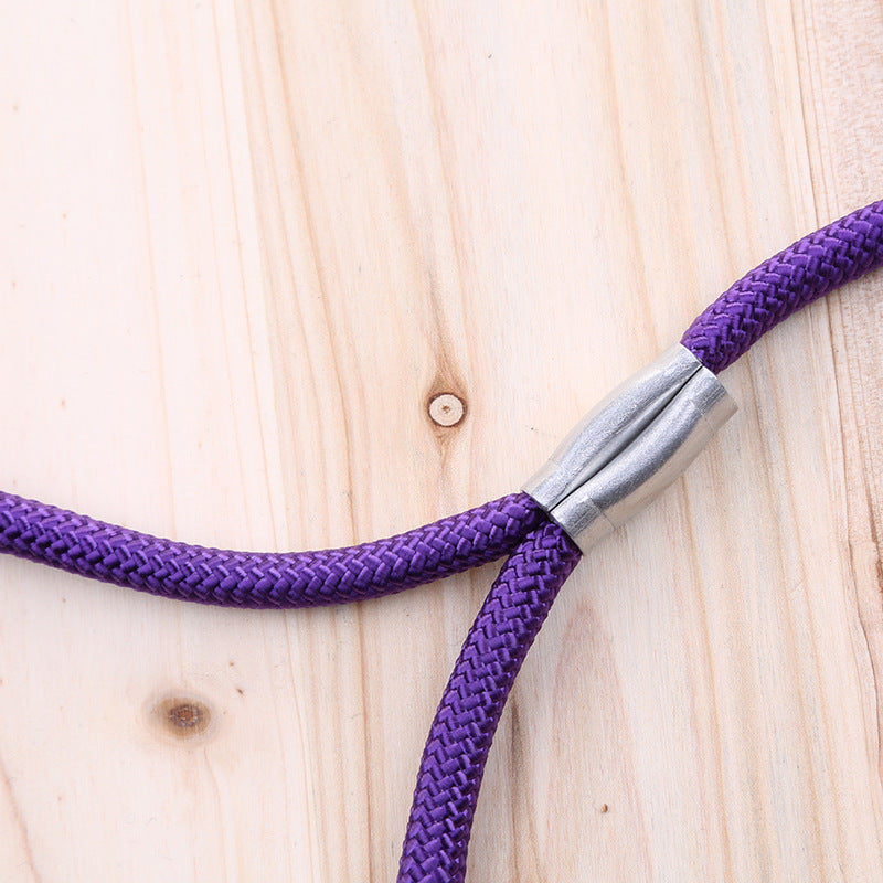 Correa Corta de Nailon Asa Antideslizante para Perro Mascota