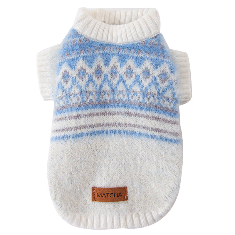 Suéter Cálido para Otoño e Invierno Grueso y Suave para Perro Mascota
