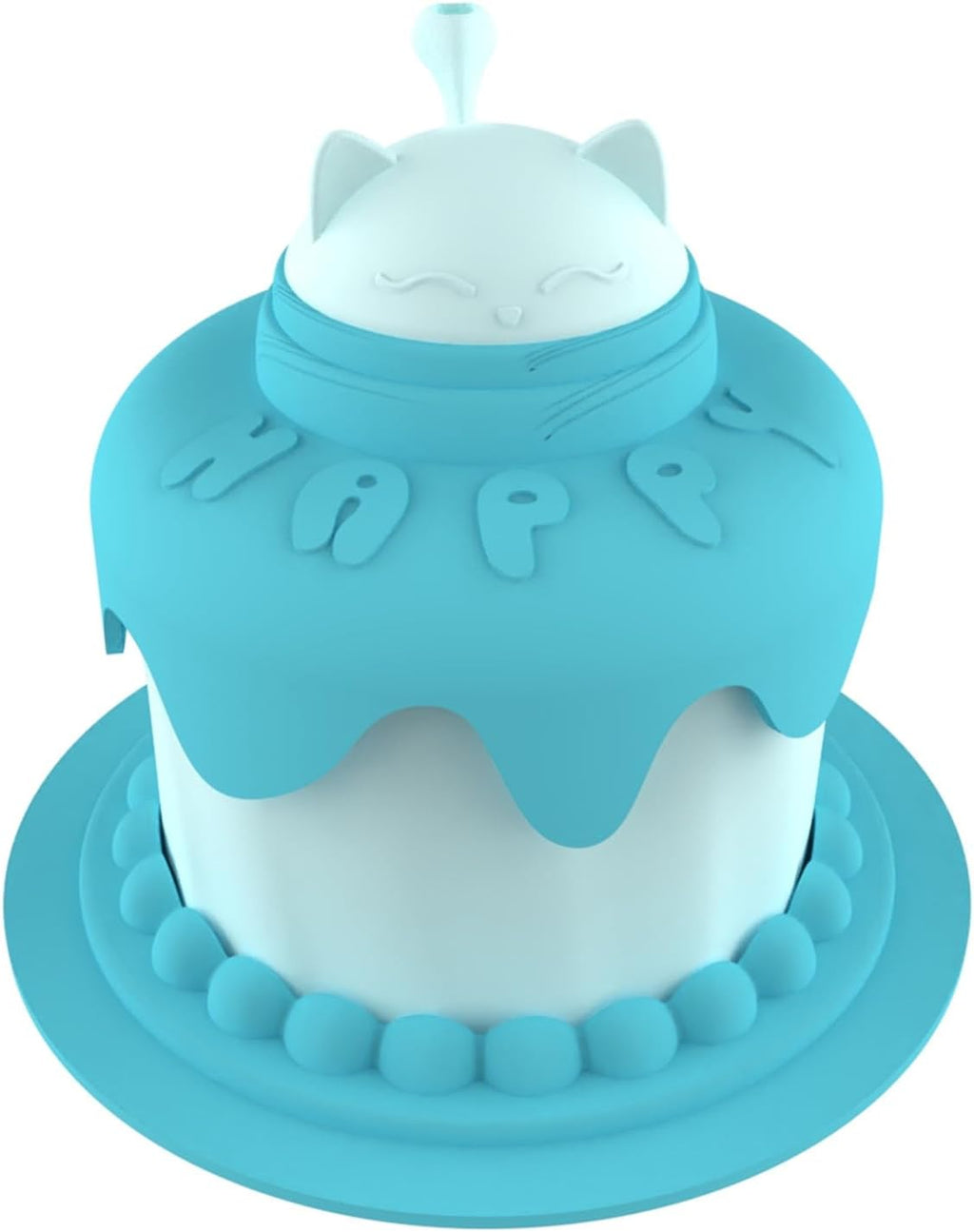 Tazón Multifuncional para Gato Forma Pastel de Cumpleaños