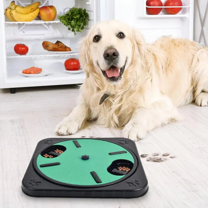 Comedero con Rascador para Perro y Gato Rotación de 360 grados.