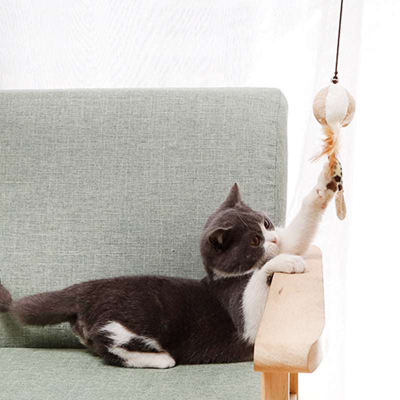 Juguete Divertido para Gato con Palo de Madera